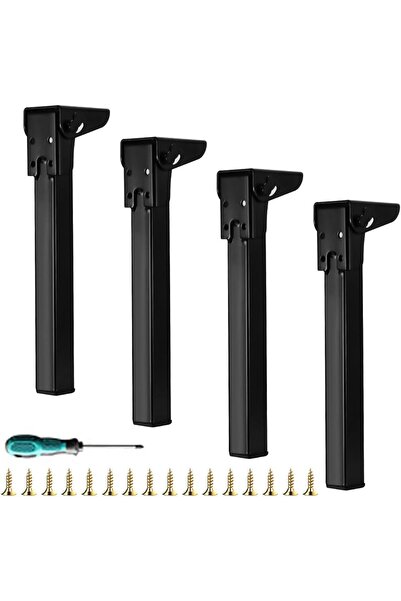 Generic Brand Set 4 Picioare Pliabile din Metal 60 cm cu Protecție Pardoseală...