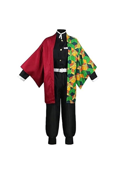 Funny Party Team Costum Cosplay Anime Demon Slayer Giyu Tomioka, pentru petre...