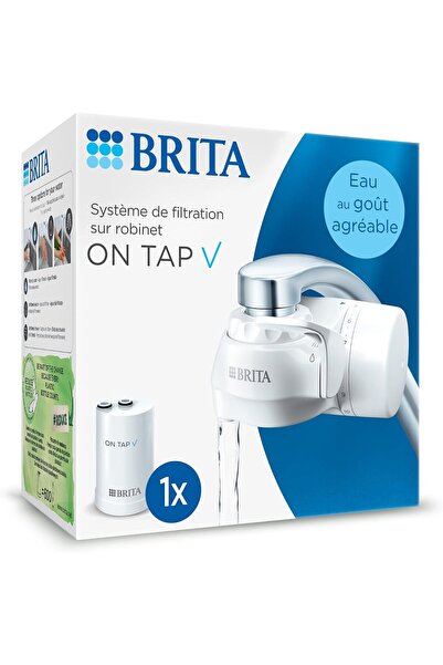 BRITA Filtration system on tap V (included x1 water filter) – for filtered wa...