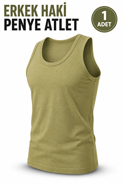 Alıç Combed Cotton Military Athlete Men's Khaki Color Cotton - Breathable Com...
