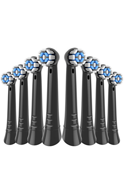 Choice 8pcs Black 4/8/12/16/20 Pack Replacement Toothbrush Heads Compatible w...