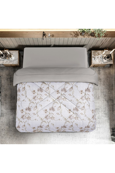 unique home collection لحاف مزدوج قابل للعكس لجميع المواسم من يونيك هوم - ١٦٠...