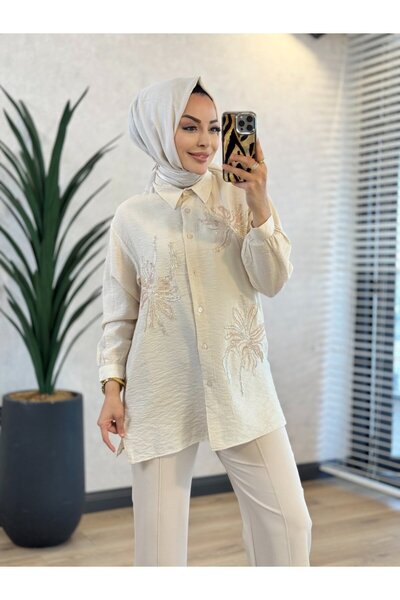 Lamazi Veil 2047 Yasemen Shirt Beige
