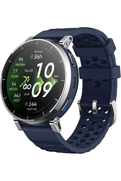 Amazfit Active 3 Premium GPS Running Smart Watch, 1.32" AMOLED Sapphire Displ...