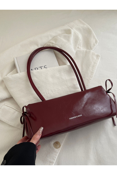 Take Two By Styli Red Faux Leather Shoulder Bag