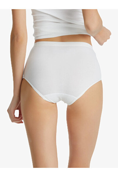 SOFT AURA Blackspade Kadın Slip yüksek bel Külot Dantelli Private 1316 - Beyaz
