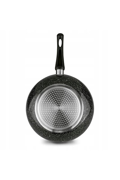 Tadar PATELNIA WOK Inducție Adânc Gaz Marmură Negru 30 x 8.5 cm