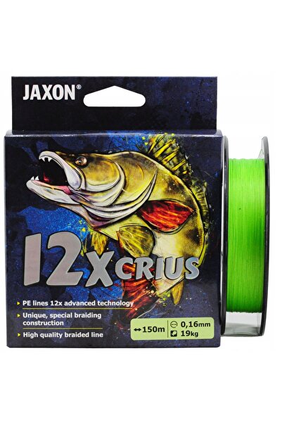 Jaxon Fir împletit Crius 12X Flash 0,16mm 19kg 150m verde