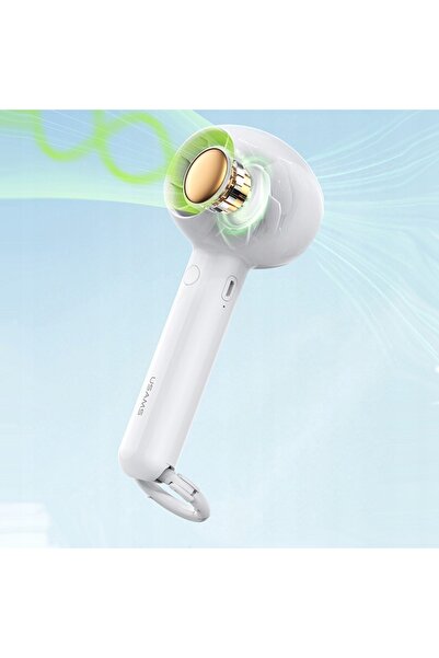Usams Ventilator de mână Mini 1200mAh Seria Candy alb