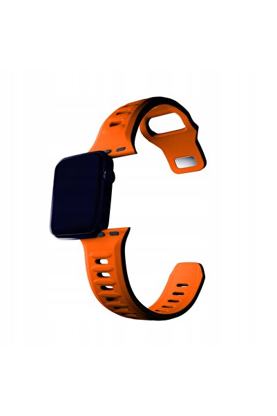 3MK Curea de ceas din silicon portocalie pentru Apple Watch 38/40/41mm