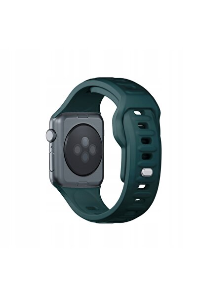 3MK Curea de ceas din silicon verde/verde-vechioroșu pentru Apple Watch 42/44...