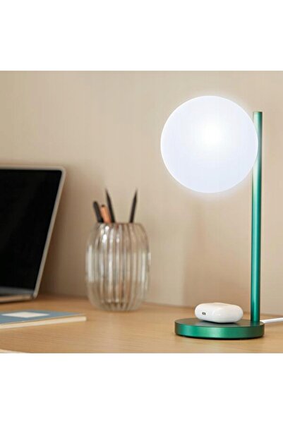 Lexon Lampă LED cu bule cu încărcător Qi de 15W pentru biroul din dormitor