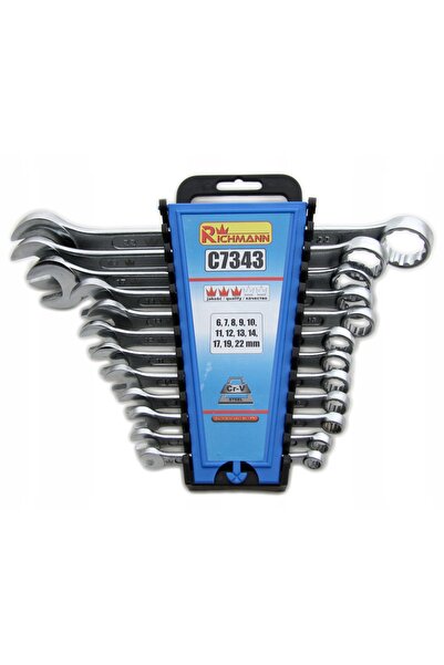 richmann Set de chei fixe cromate, din oțel Cr-V, 6-22 mm, 12 bucăți