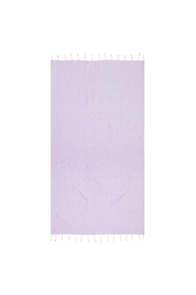 Zâna Casei Prosop de plajă Lilac Hamam cu model meandru 180x100cm