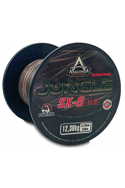 NO BRAND PLECIONKA ANACONDA JUNGLE SX-8 BRAID 600 m 0,22 mm