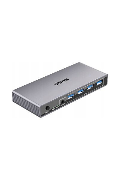 Unitek Comutator KVM 8K 60Hz 2 intrări DP 4x USB / 1 ieșire DP 2x USB