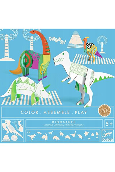 NO BRAND Set creativ Dinozauri 3D Djeco