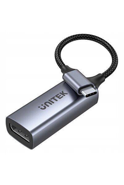Unitek ADAPTOR USB TIP-C LA DP 1.2 4K@60HZ ALUMINIU