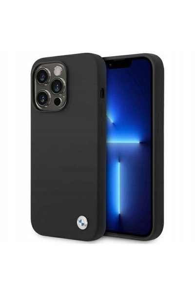 NO BRAND Husă din silicon pentru iPhone 14 Pro Max, cu logo BMW din metal, de...