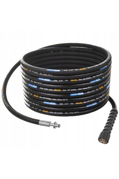Techkar Furtun de 5m DN8 250BAR pentru KARCHER HD HDS conector de 11mm