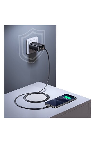NO BRAND USAMS Xiang CC296 Încărcător de perete 30W 1xUSB-C 1xUSB-A + Cablu U...