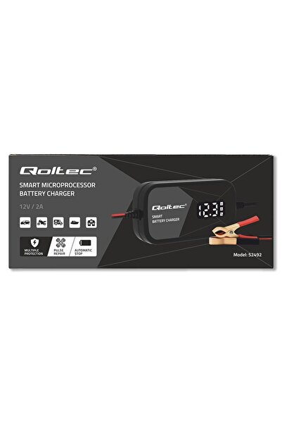 Qoltec Încărcător 12V 2A, Adaptor de alimentare pentru baterii reîncărcabile,...