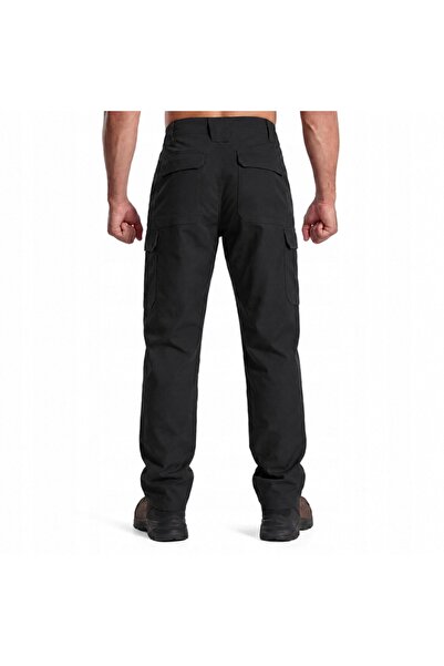 NO BRAND Pantaloni tactici militari pentru bărbați, negri, 2XL 36W/32L