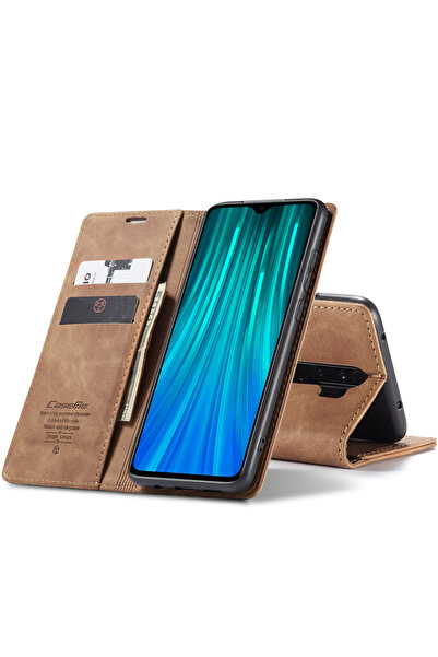 NO BRAND Husă tip portofel SPACECASE pentru XIAOMI REDMI NOTE 8 PRO MARO DESCHIS