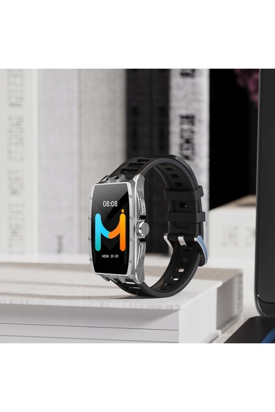 NO BRAND Ceas sport pentru alergare IMIKI Smart Watch Master Band MB1 Argintiu