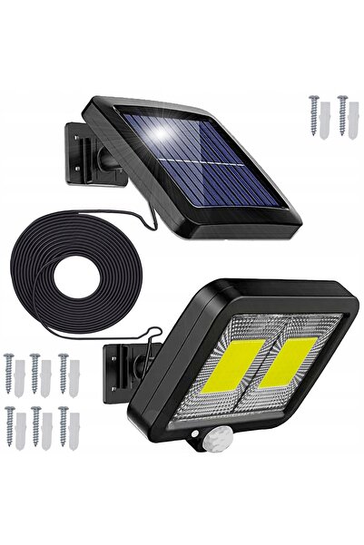 Retoo Lampă solară LED de grădină cu senzor de mișcare și crepuscul, de exter...