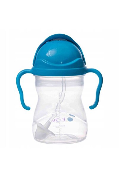b.box 240ml Sticlă cu pai ALBASTRU COBALT BB00508 Bbox