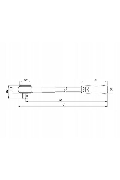 NO BRAND Mâner cu clichet WURTH 3/4 "