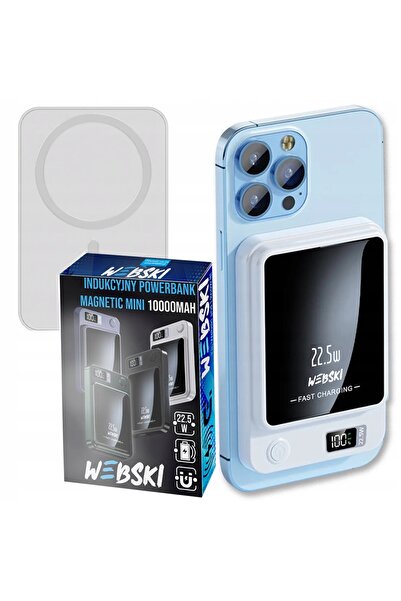 NO BRAND POWERBANK MAGNETIC INDUCTIV MAG SAFE 10000 MAH 22,5W + CABLU CC