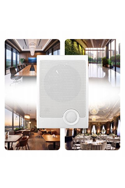 NO BRAND Difuzor de perete 15W/100V Alb Dreptunghiular pentru Biserică, Centr...