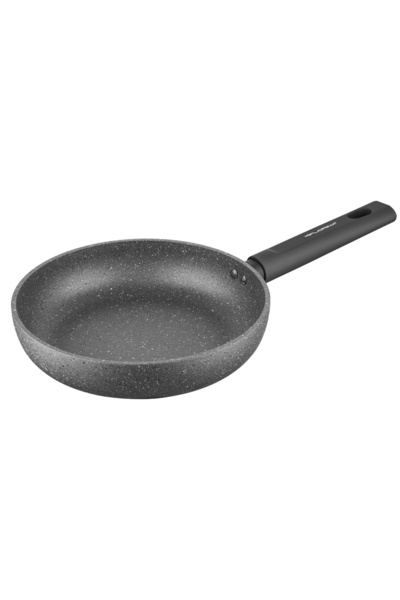NO BRAND Tigaie Florina din Piatră de Lavă, 24cm Adâncime, Gri Piatră, pentru...