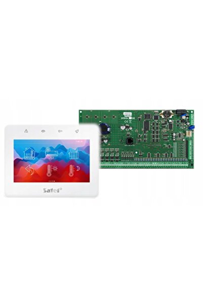 SATEL SISTEM DE ALARMĂ INTEGRA 128 TOUCH MANIPULATOR KIT 4,3'' SIRENĂ
