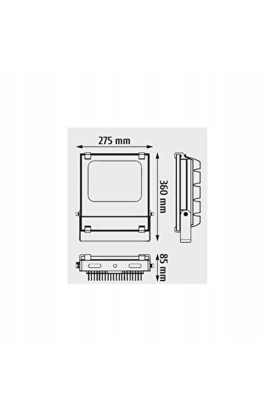 NO BRAND Proiector LED 100W de exterior pentru fațadă, Halogen 4000K