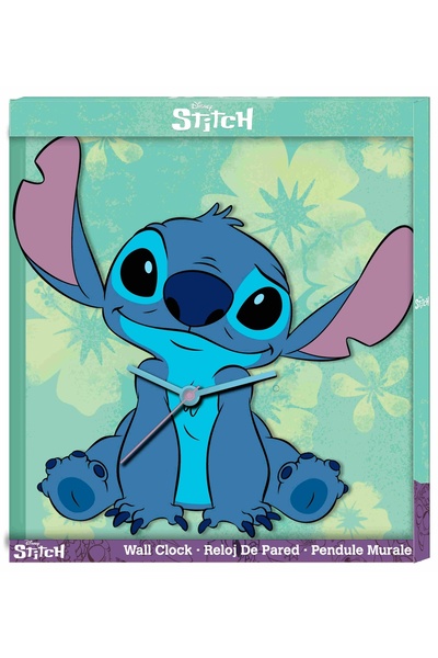 NO BRAND Ceas de perete mare XL 50x50cm pentru copii / Lilo și Stitch