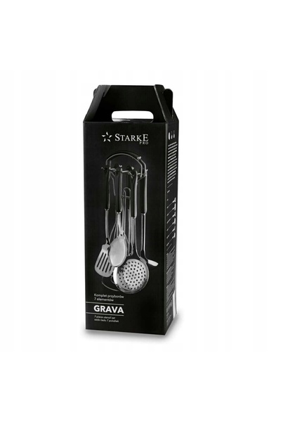 Starke Pro SET DE USTENILE DE BUCĂTĂRIE 6 piese + SUPORT, ACCESORII DE BUCĂTĂ...