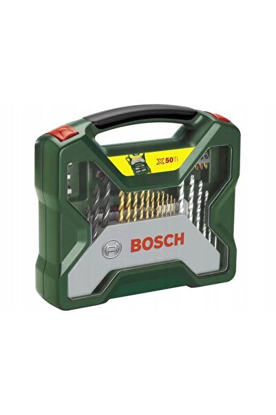 Bosch Set de burghie și accesorii X-Line 50 piese TiN pentru Lemn Metal Piatră