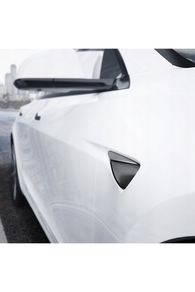 Spigen CAPAC DE PROTECȚIE CAMERĂ LATERALĂ PENTRU TESLA MODEL Y 3 FIBRĂ DE CAR...