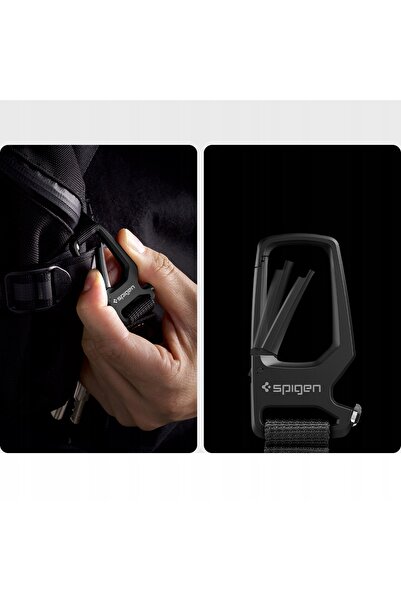 Spigen 1 BUC. BRELOC CU CARABINĂ PENTRU CHEI, TELEFON, GEANTĂ, REZISTENT ȘI P...