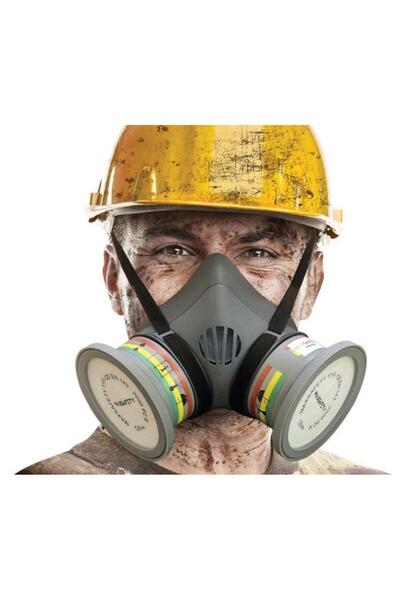 Max Safety YYM-SET2 Yarım Yüz Gaz ve Toz Maskesi – Endüstriyel Koruyucu Maske