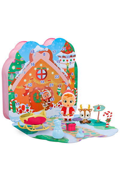 IMC Toys CRY BABIES CALENDAR DE ADVENT 24 surprize păpușă Moș Crăciun, ren