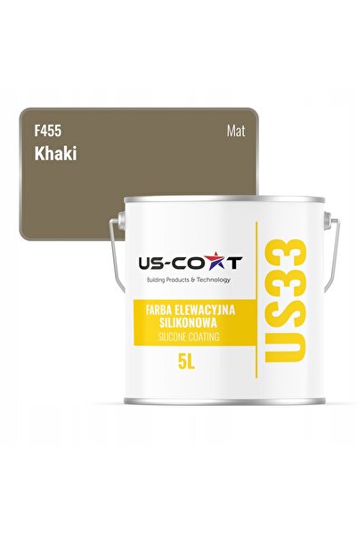 NO BRAND VOPSEA SILICONICĂ PENTRU FAȚADE, CULOARE KHAKI F455 UV, 5 L, PRODUCĂ...