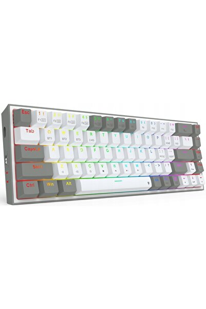 REDRAGON Tastatură de gaming Castor Pro Alb-Gri