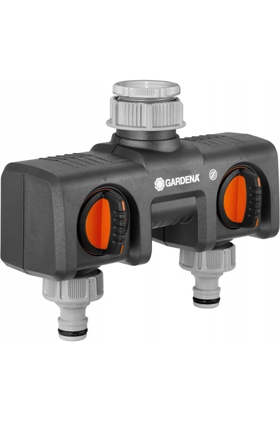 Gardena Racord robinet cu 2 ieșiri 3/4 " și 1 " 08193-20