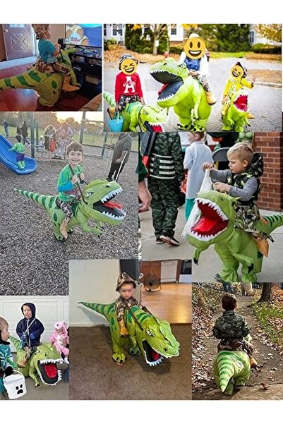 NO BRAND Costum gonflabil de dinozaur pentru adulți - Petrecere de carnaval