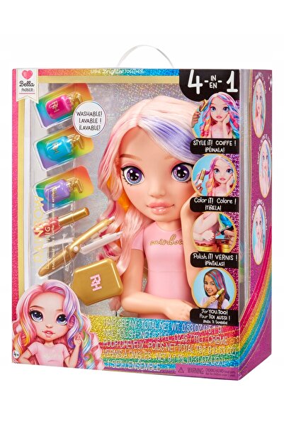 MGA RAINBOW HIGH CAPĂT DE COAFAT PĂRUL VOLUMINOS BELLA PARKER cu accesorii