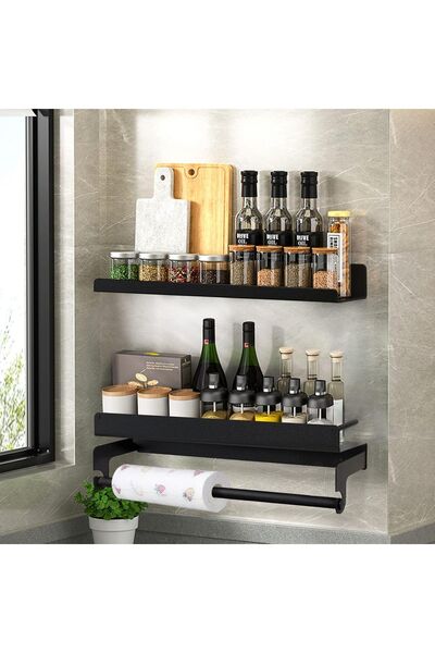Dotail 2-Piece Kitchen Spice Rack Set with Towel Holder, Rust-Resistant, 40 x...